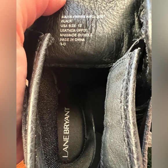 Brand new Lane Bryant Maria fringe ankle boot with fringe.  Size 12.  Never worn - Picture 10 of 10